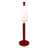 Children Kids Age 1 year Tailors Dummy Mannequin, White Torso Bust with a Red Wood Round Base